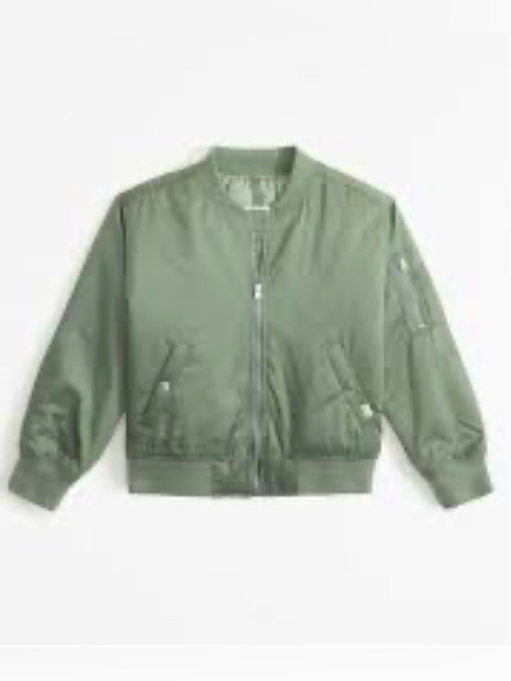abercrombie kids Olive Green Puffer Bomber Jacket